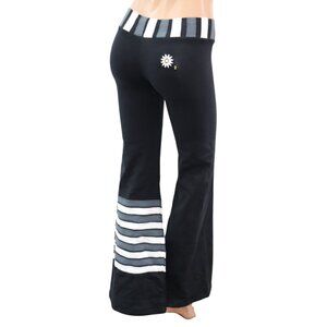 Y2K Margarita X-LONG Womens Flare Yoga Pants Striped Boho Activewear S